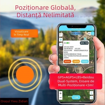 GPS tracker pentru vehicul cu localizator anti-furt și poziționare prin satelit