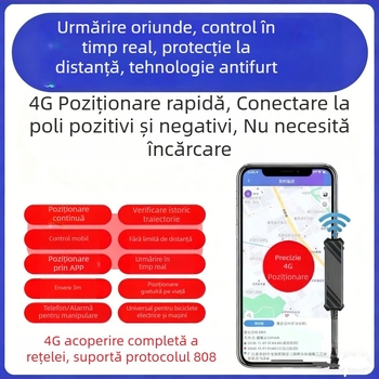 Locația GPS 4G pentru mașini, motociclete și vehicule electrice cu Beidou, monitorizare inteligentă a flotei, fără abonament de date