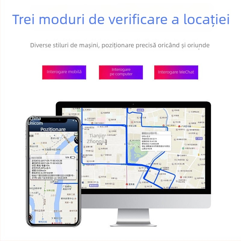 Locația GPS 4G pentru mașini, motociclete și vehicule electrice cu Beidou, monitorizare inteligentă a flotei, fără abonament de date