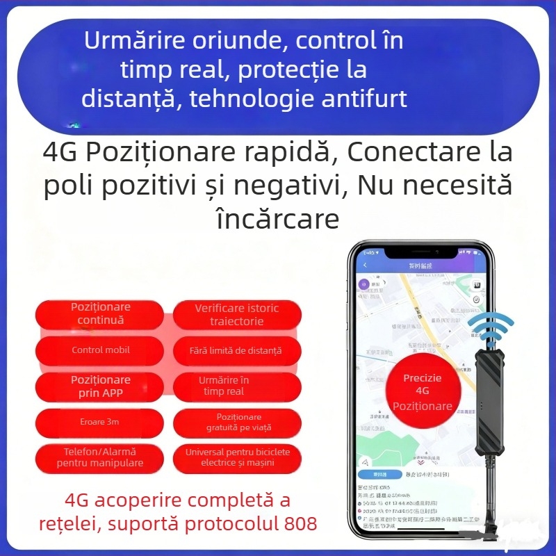 Locația GPS 4G pentru mașini, motociclete și vehicule electrice cu Beidou, monitorizare inteligentă a flotei, fără abonament de date