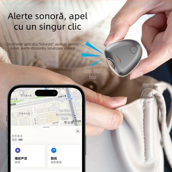 Dispozitiv anti-pierdere Shield (Bluetooth, compatibil cu iOS, distanță wireless infinită, greutate 8,7 g, corp ABS)