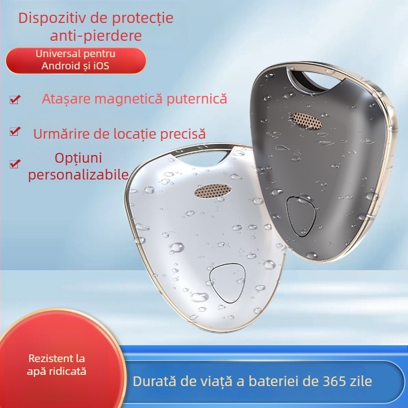 Dispozitiv anti-pierdere Shield (Bluetooth, compatibil cu iOS, distanță wireless infinită, greutate 8,7 g, corp ABS)