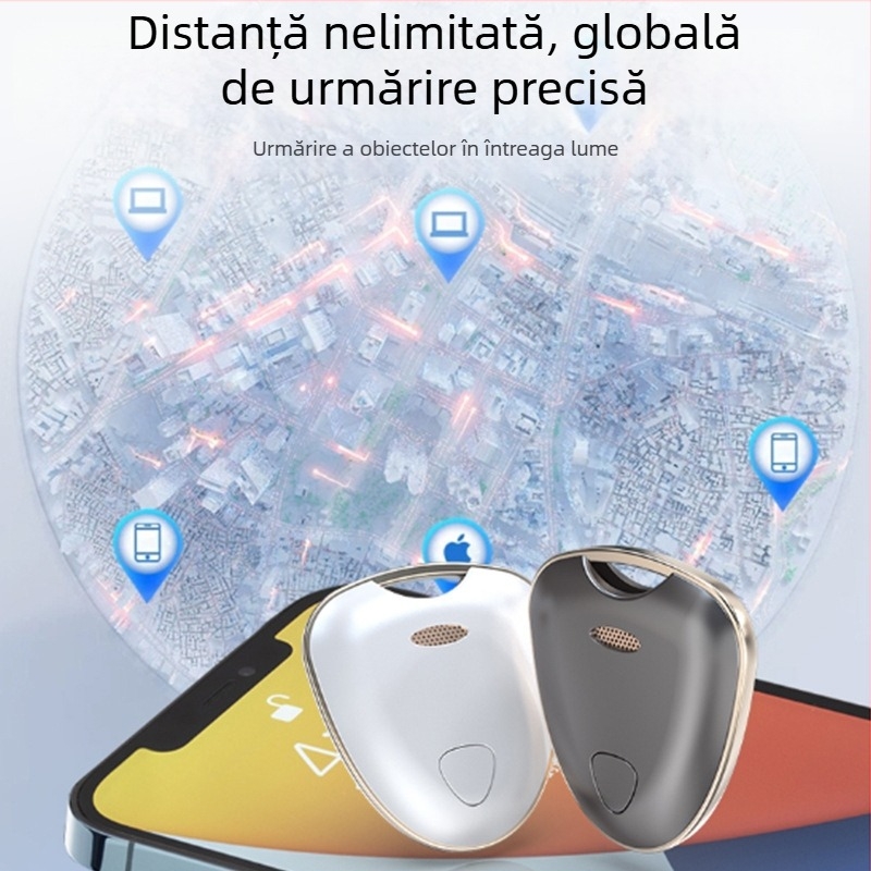 Dispozitiv anti-pierdere Shield (Bluetooth, compatibil cu iOS, distanță wireless infinită, greutate 8,7 g, corp ABS)