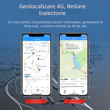 KM02 Localizator GPS pentru excavatoare și echipamente grele – poziționare Beidou/GPS, precizie 3 m, antenă încorporată, alimentare 9-90 V