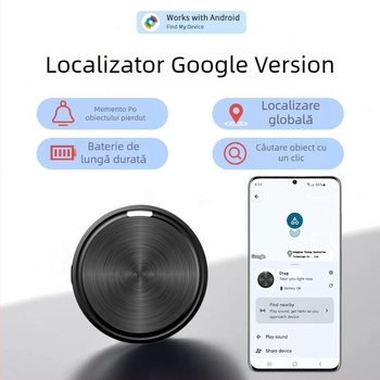 Locaționator GPS Android F08 — tracker purtabil pentru vârstnici, animale de companie și copii (F08, 210 mAh, 9 g, ABS, CR2032)