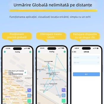 Locator GPS global pentru copii, persoane în vârstă și animale de companie — Model GJ001, Wheat, carcasă ABS, Buzzer