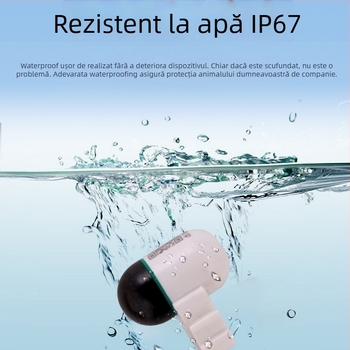 Trackere pentru animale de companie mici cu GPS, anti-pierdere, rază 200 m, compatibil cu iOS