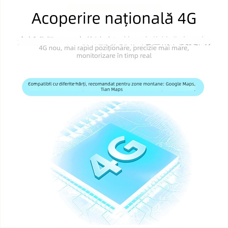 Track GPS pentru bovine și ovine – 4G, Beidou + GPS, IP68 impermeabil, alarmă de incintă, durată mare a bateriei