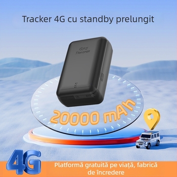 4G Beidou GPS tracker dublu pentru vehicule, monitorizare anti‑furt, baterie de 20.000 mAh, durată lungă, dispozitiv magnetic portabil