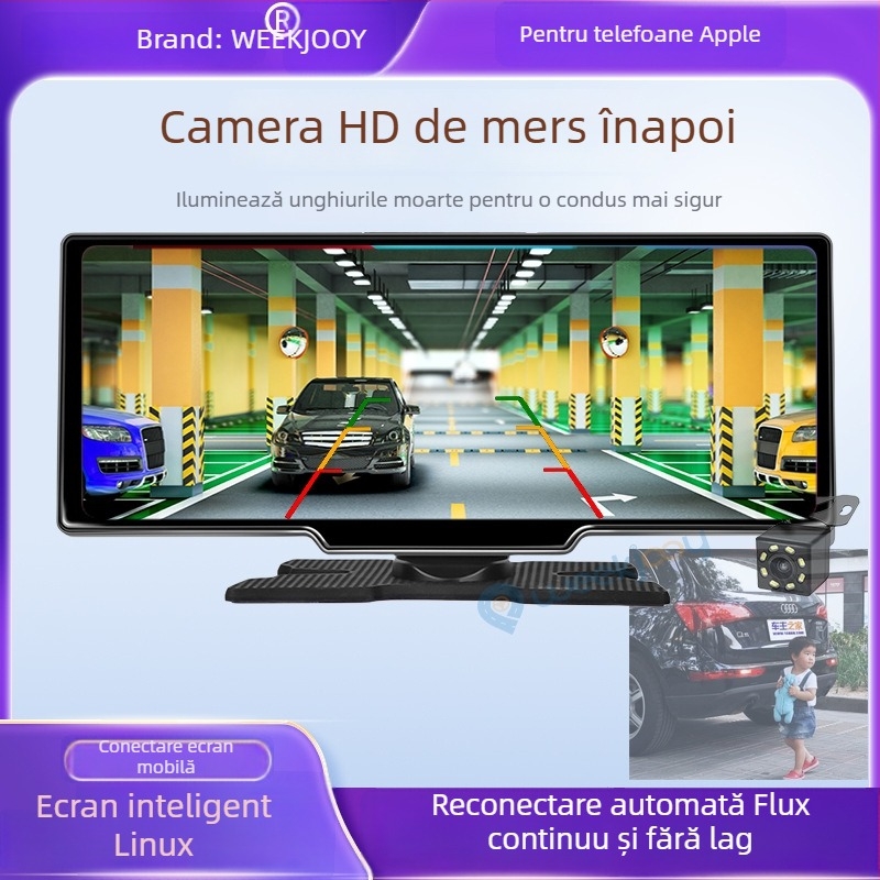 C-C100 ecran inteligent central pentru mașină cu Apple CarPlay, 8 nuclee Linux, ecran ≥10 inch, Bluetooth, USB, hărți Amap/Baidu/Tencent/Apple