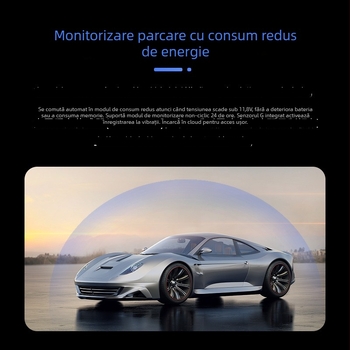 Camera de bord 4G, 2160p, 256GB stocare, unghi de vizualizare 170°, montaj pe oglinda retrovizoare a parbrizului