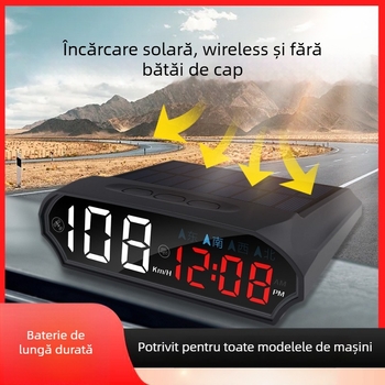 Display HUD solar pentru mașină cu detector radar de viteză, GPS wireless, design simplu — Brand AOEDI, Origine Shenzhen, Alimentare USB, Greutate 0,2 kg