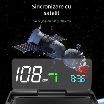 HUD pentru autoturism MX-GPS, alimentare USB, control manual, 58 g