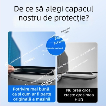Cadru protector HUD pentru Geely Xingyue L (versiune încorporată) – ABS, capac de protecție a prafului pentru bordul de instrumente