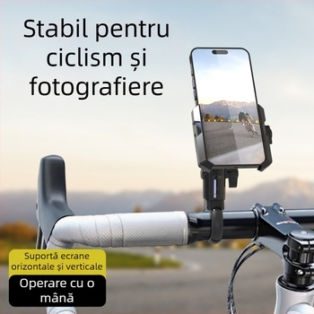 Suport telefon bicicletă – suport de tip montare auto pentru biciclete de drum, munte și electrice, corp din lemn, stil general