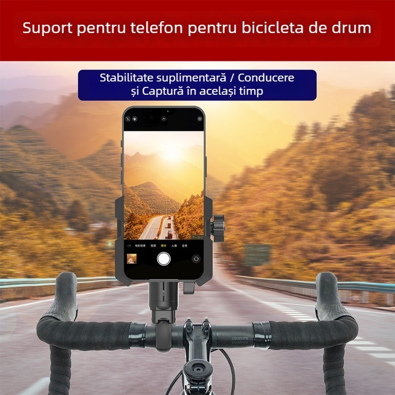 Suport telefon bicicletă – suport de tip montare auto pentru biciclete de drum, munte și electrice, corp din lemn, stil general
