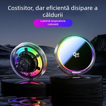 Qi2.2 suport magnetic pentru telefon auto cu încărcare wireless, antișoc, prindere pe ventilație, bază din plastic universală