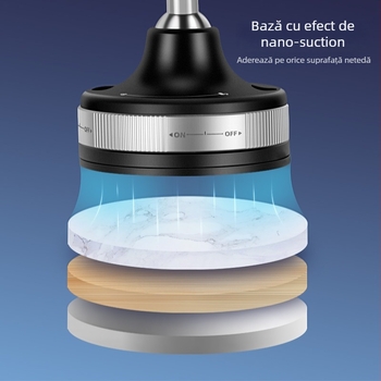 Stand de încărcare wireless pentru mașină, încărcare magnetică, ventuză de prindere, rotire la 360°, încărcare rapidă de 15W