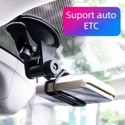 Suport auto cu suport detașabil pentru OBU, ventuză și etichetă adezivă – plastic, utilizare generală