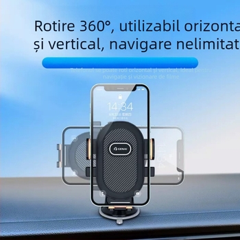 GN-Z03 Suport de mașină cu gravitație, construcție din aliaj, ventuză puternică, rotire de 360°, utilizare orizontală și verticală
