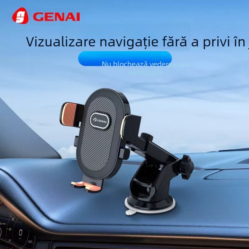 GN-Z03 Suport de mașină cu gravitație, construcție din aliaj, ventuză puternică, rotire de 360°, utilizare orizontală și verticală