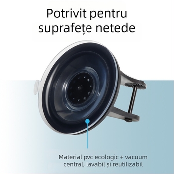 Suport auto pentru telefon cu ventuză puternică, aderență 4KG+, XFH, plastic