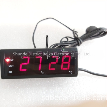 EC10 afișaj HUD cu voltmetru LED, temperatură interioară și exterioară, ceas