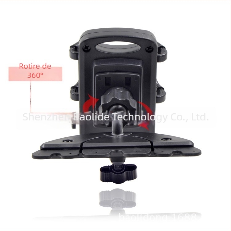 Ryo Junye Suport auto pentru telefon navigație – suport universal CD-slot, compatibil Apple, Samsung, Huawei, Xiaomi, din plastic