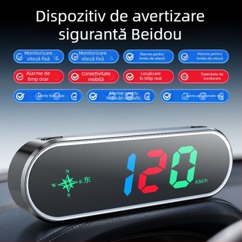 Dispozitiv radar auto cu Beidou HUD, afișare vocală a vitezei și avertismente — Cod produs: 41741z64h75252; Personalizare disponibilă; Funcție: alerte variate