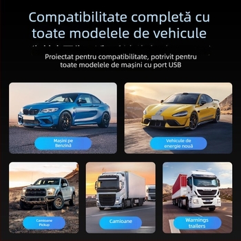 Dispozitiv radar auto cu Beidou HUD, afișare vocală a vitezei și avertismente — Cod produs: 41741z64h75252; Personalizare disponibilă; Funcție: alerte variate