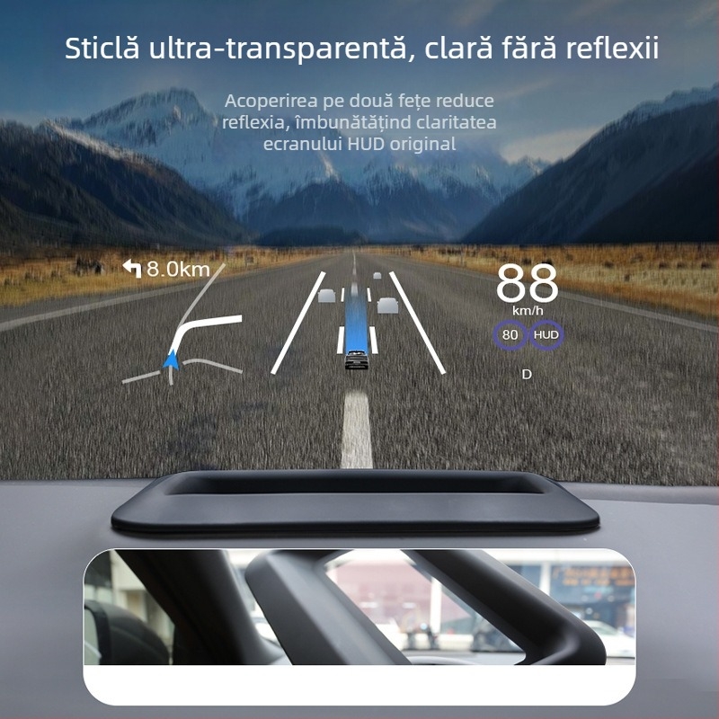 Capac de protecție HUD pentru Mercedes-Benz GLS/GLE (2021–2024), protecție la praf și zgârieturi