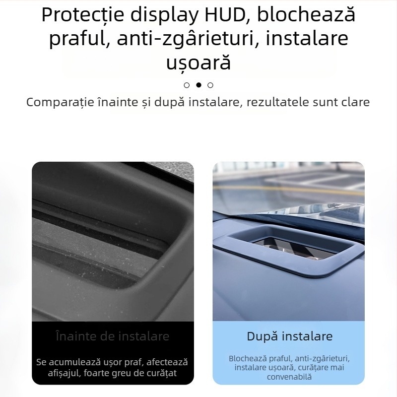 Capac de protecție HUD pentru Mercedes-Benz GLS/GLE (2021–2024), protecție la praf și zgârieturi