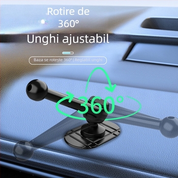 Mogawa suport auto pentru telefon, bază adezivă, rotire 360°, universal, din plastic