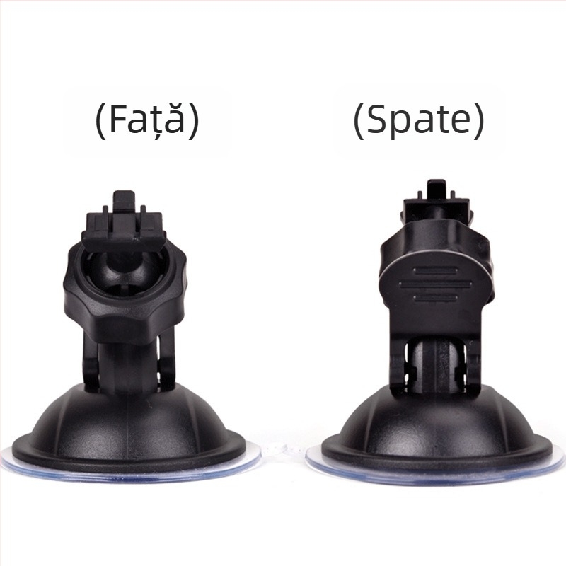 Suport auto Convex 1, montură cu ventuză 360° pentru camera de bord și telefon, bază din plastic universală