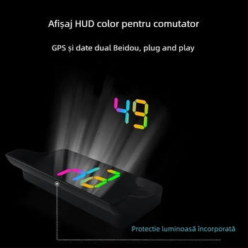 Chi weng HUD cu proiecție din sticlă pentru autoturism – alimentare USB, greutate 1 g