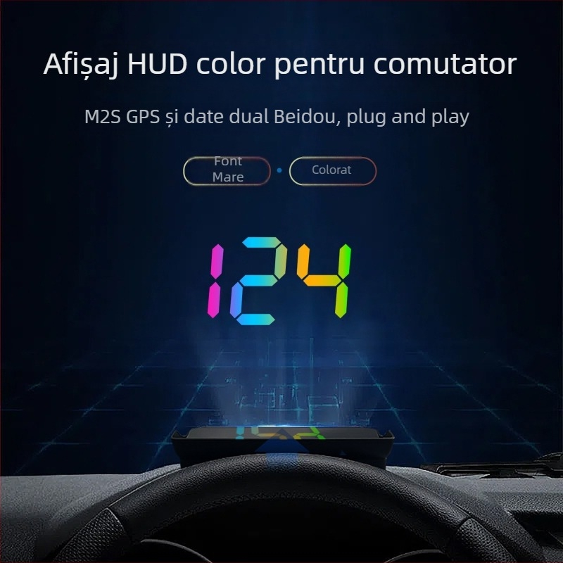 Chi weng HUD cu proiecție din sticlă pentru autoturism – alimentare USB, greutate 1 g