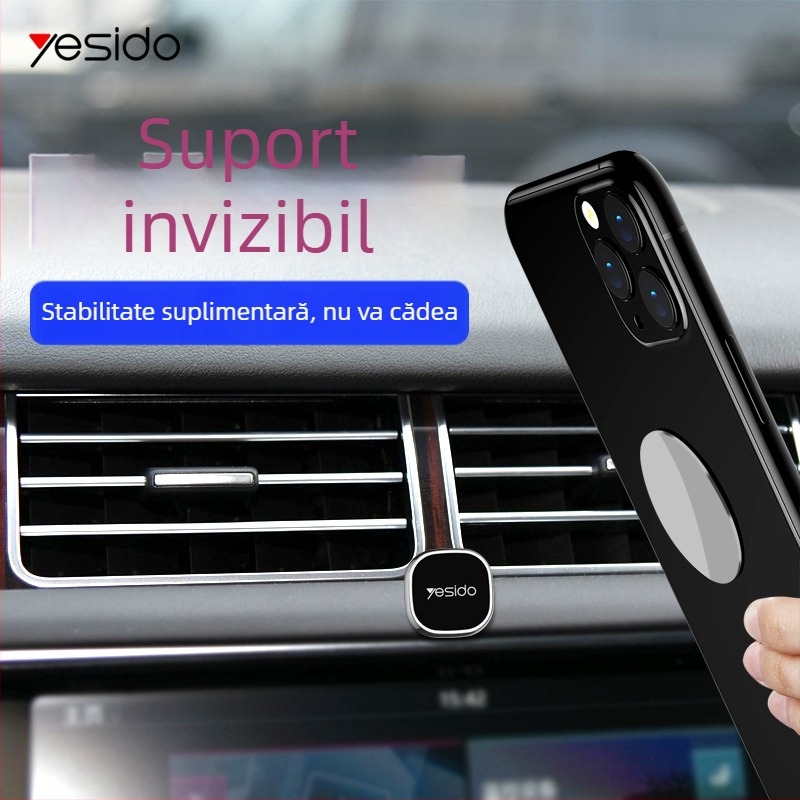 Suport pentru telefon pentru mașină, magnetic, din aliaj de zinc, cu design creativ
