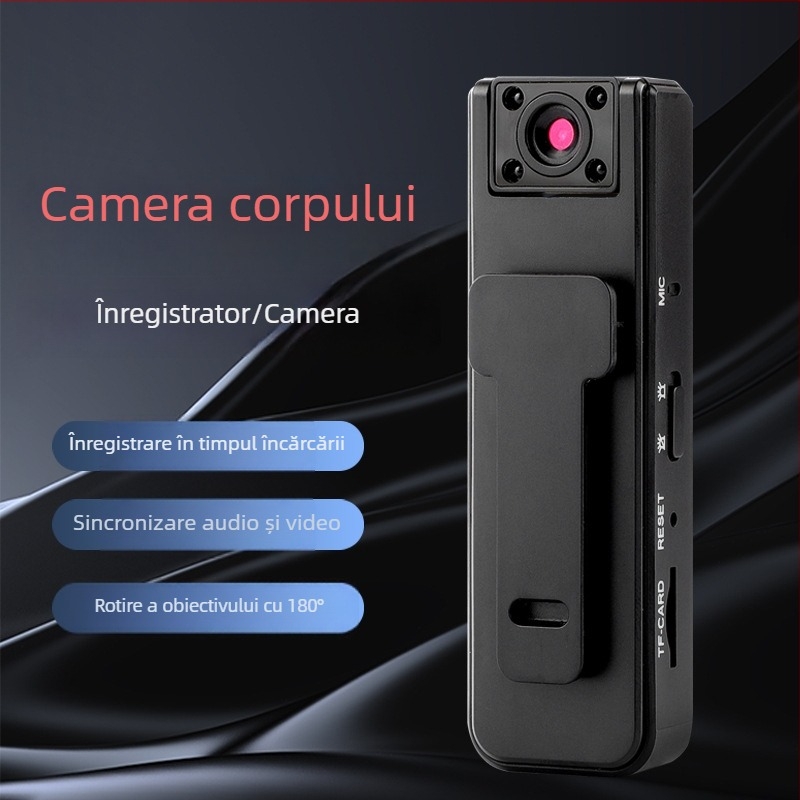 A9 Înregistrator cu clips, unghi de filmare 90°, 1 MP, USB, TF card până la 128 GB