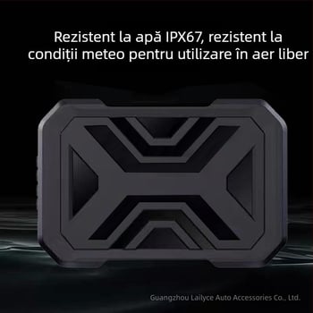 Dash Cam pentru motocicletă, înregistrare frontală și spate, 1080p, unghi de cuprindere 140°, suport microSD până la 128GB, DC 12–72V