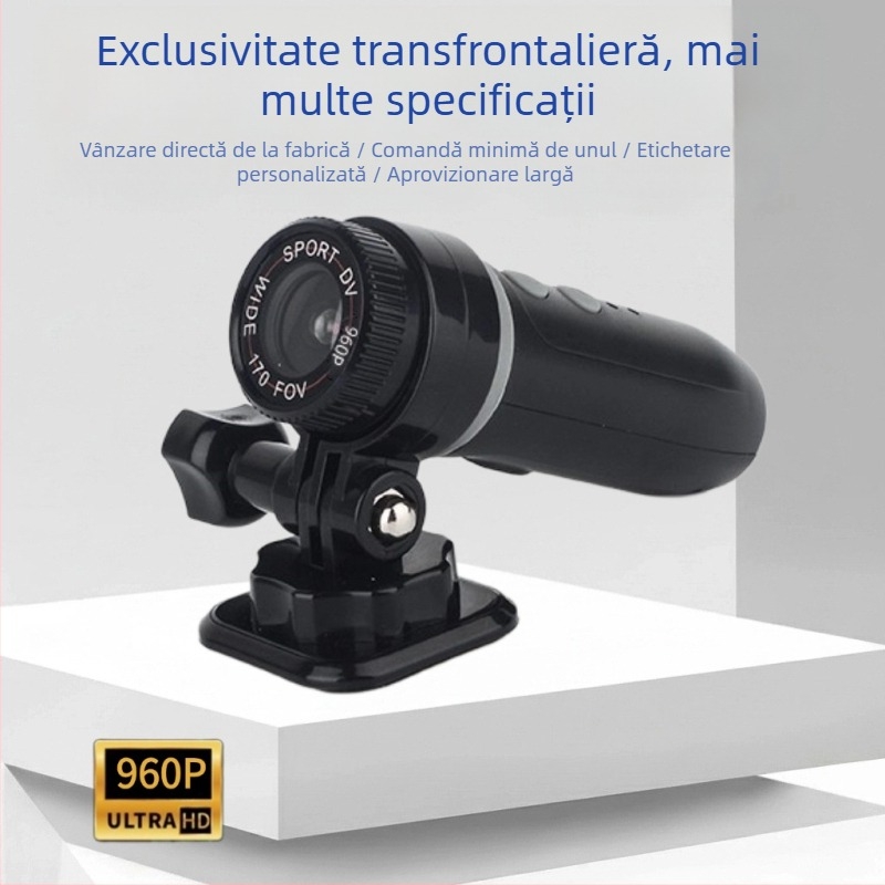 DV50 înregistrator impermeabil pentru motocicletă, fără ecran, 1 MP, 39 g, OEM și personalizare, cutie + manual