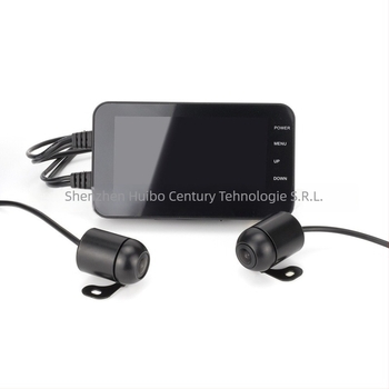 MT003 DVR pentru motocicletă cu înregistrare duală față-spate, impermeabil, 1080P, unghi de 140°, suport până la 32GB