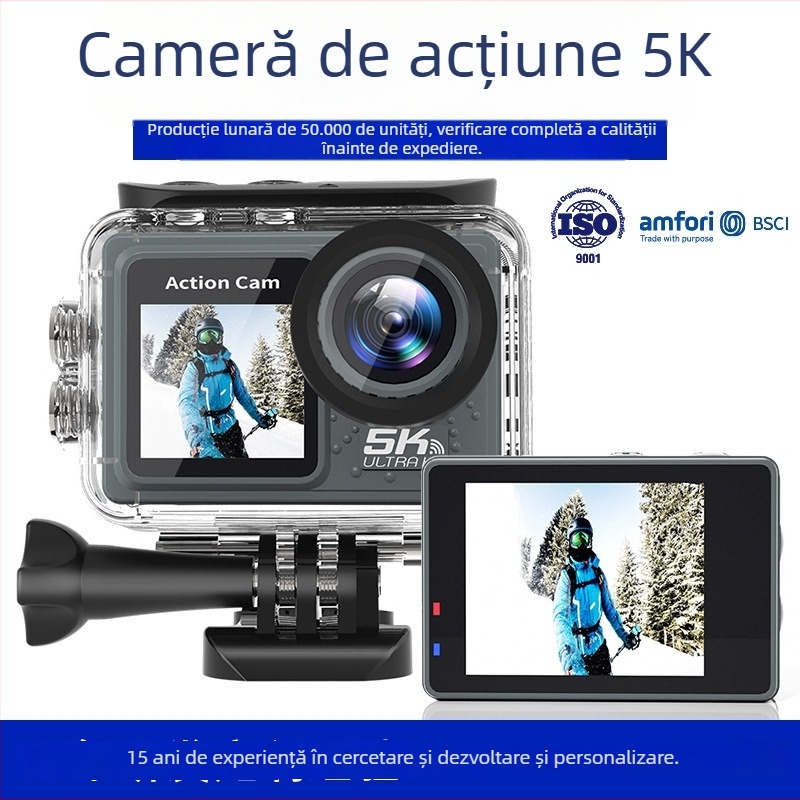 Nothing Y502aa-g Cameră de acțiune cu stabilizare, 16MP, LCD 2.0/1.3 inch, stocare TF Card, baterie de 90 de minute
