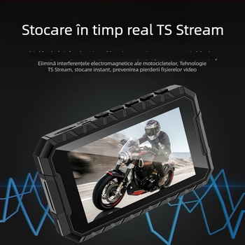 Camera de bord pentru motocicletă: 170° unghi de vedere, interfață USB, card TF până la 64GB, 30fps, înregistrare ciclică