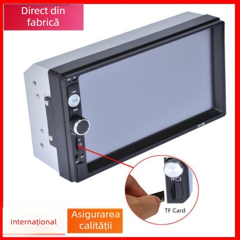 Player auto MP3/MP4/MP5 cu Bluetooth hands-free, radio FM, card SD și navigație (Model 7018)