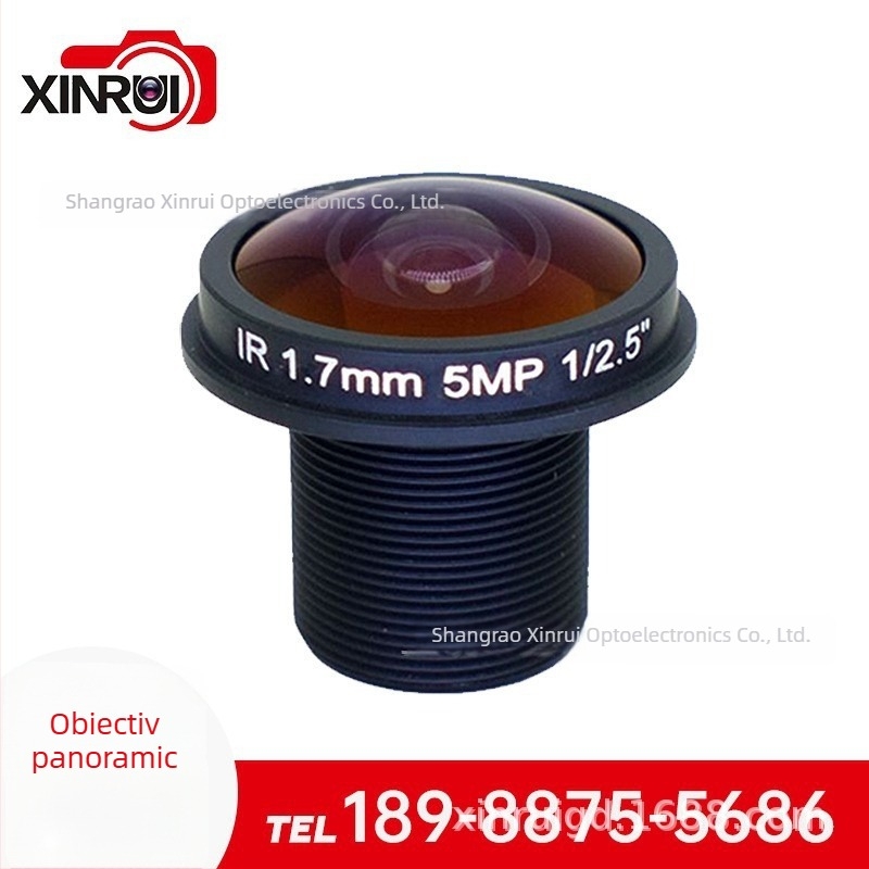 Lentilă cu focalizare fixă pentru camera auto, unghi ultra-larg de 150°, f/1.8, distanță minimă de focalizare 0,2 m, structură 6G, filtru Ø20mm