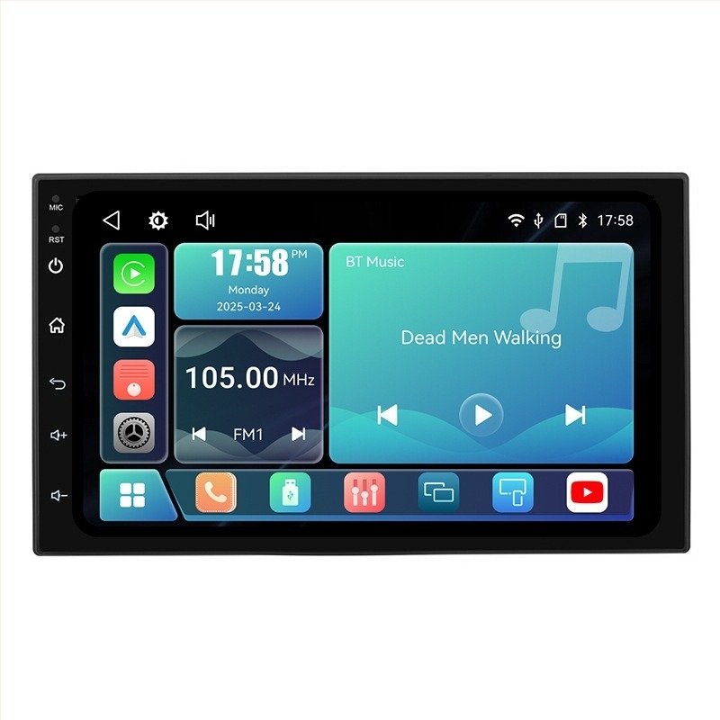 Player multimedia auto MP5 cu CarPlay, Android Auto și Bluetooth, ecran OLED, model 8268k