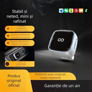 Adaptor wireless CarPlay și Android Auto – Mini converter USB, Model D08, JTOVI, ABS, pentru vehicule cu CarPlay cablat