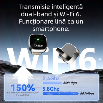 Cutie CarPlay wireless pentru Apple iPhone — Model G2, CPU dual-core, 1GB RAM, Linux OS, interfață USB