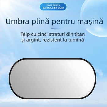 Husă de soare pentru geamul din spate al mașinii - universală, prindere cu ventuză, stil minimalist, imprimare logo disponibil, personalizare