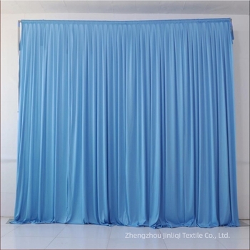 Perdea de fundal pentru nuntă, poliester mătase lapte, lucrată manual, draperie de scenă